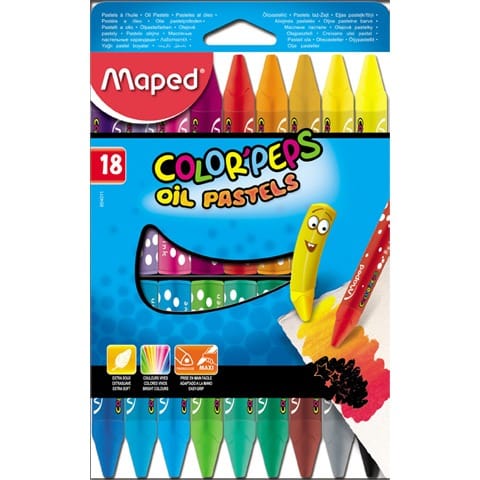⁨PASTELE OLEJNE MAPED 18 KOLORÓW⁩ w sklepie Wasserman.eu
