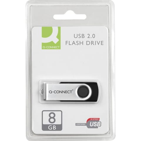 ⁨PENDRIVE 8GB Q-CONNECT 2.0 HIGH SPEED⁩ w sklepie Wasserman.eu