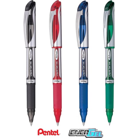 ⁨Pióro kulkowe Pentel EnerGel BL57 zielone⁩ w sklepie Wasserman.eu