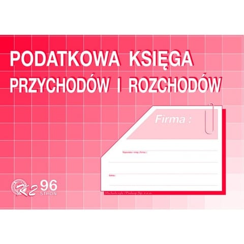 ⁨PODATKOWA KSIĘGA PRZYCH. I ROZCH.. 96 K (OFFSET) MICHALCZYK I PROKOP A4⁩ w sklepie Wasserman.eu