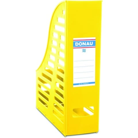 ⁨Pojemnik na dokumenty Donau A4/85mm składany żółty⁩ w sklepie Wasserman.eu