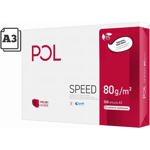 ⁨Photocopying paper POLSPEED A3 80g class C CIE 153⁩ at Wasserman.eu