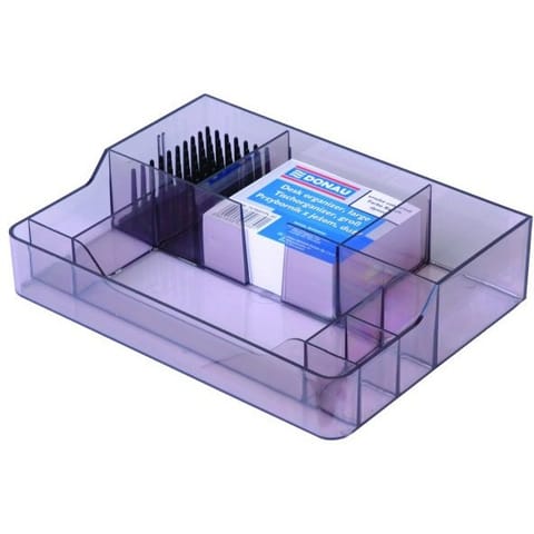⁨Przybornik na biurko Donau dymny⁩ w sklepie Wasserman.eu