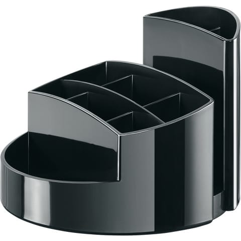 ⁨Przybornik na biurko Han 9 komór czarny⁩ w sklepie Wasserman.eu