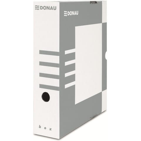 ⁨Pudło do archiwizacji Donau A4/80mm szare⁩ w sklepie Wasserman.eu