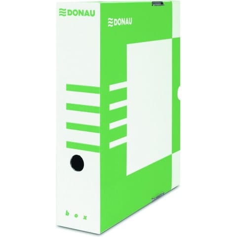⁨Pudło do archiwizacji Donau A4/80mm zielone⁩ w sklepie Wasserman.eu