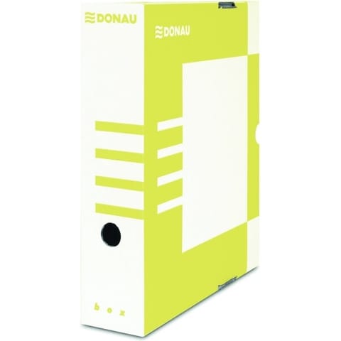 ⁨Pudło do archiwizacji Donau A4/80mm żółte⁩ w sklepie Wasserman.eu