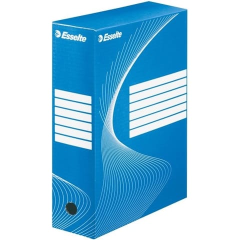 ⁨Archive boxes ESSELTE BOXES 100mm blue 128421⁩ at Wasserman.eu