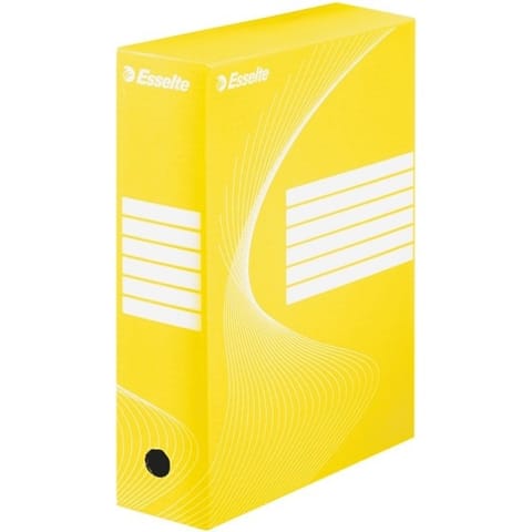 ⁨Archive boxes ESSELTE BOXES 100mm yellow 128423⁩ at Wasserman.eu