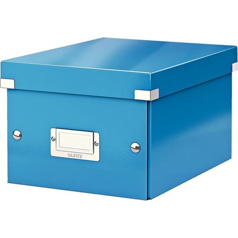 ⁨Storage box Click&Store A5 blue 160x220x282mm 60430036 LEITZ⁩ at Wasserman.eu