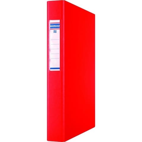 ⁨Segregator ringowy Donau A4/40mm 4R czerwony⁩ w sklepie Wasserman.eu