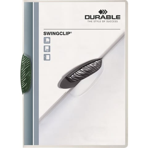 ⁨SKOROSZYT Z KLIPSEM DURABLE SWINGCLIP ZIELONY⁩ w sklepie Wasserman.eu