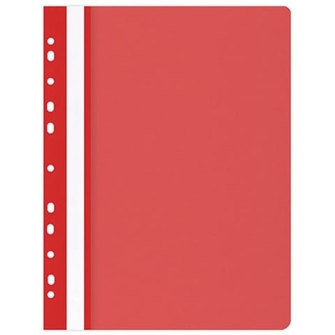 ⁨Skoroszyt wpinany Office Products A4 PP czerwony (25)⁩ w sklepie Wasserman.eu