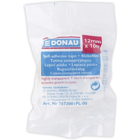 ⁨Taśma biurowa Donau 12mm/10m⁩ w sklepie Wasserman.eu