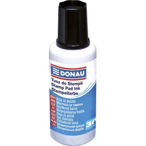 ⁨Tusz do pieczątek Donau 30ml czarny⁩ w sklepie Wasserman.eu