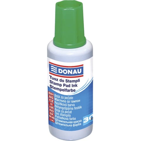⁨Tusz do pieczątek Donau 30ml zielony⁩ w sklepie Wasserman.eu