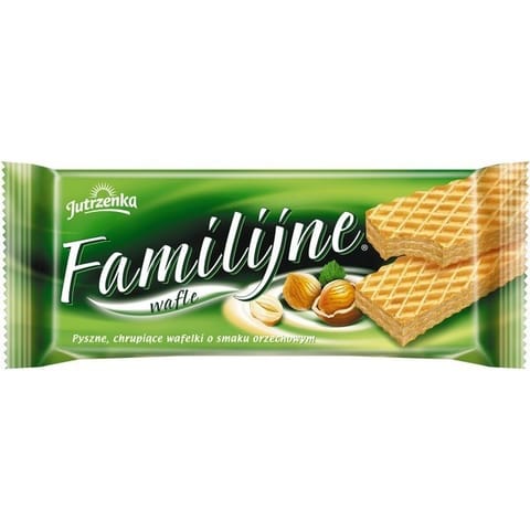 ⁨WAFLE JUTRZENKA FAMILIJNE 180 G ORZECHOWE⁩ w sklepie Wasserman.eu