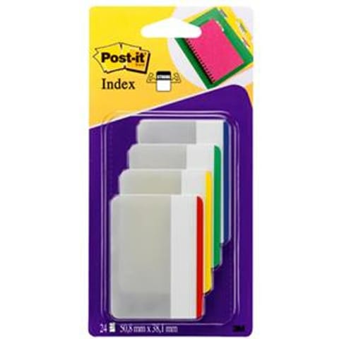 ⁨ZAKŁADKI POST-IT 38x50.8mm PROSTE 4 KOLORY (4x6)⁩ w sklepie Wasserman.eu