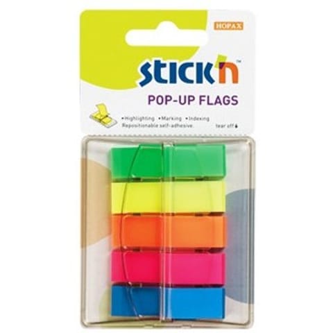 ⁨ZAKŁADKI STICK'N 12 X 45 MM 5 KOLORÓW (5 X 40)⁩ w sklepie Wasserman.eu