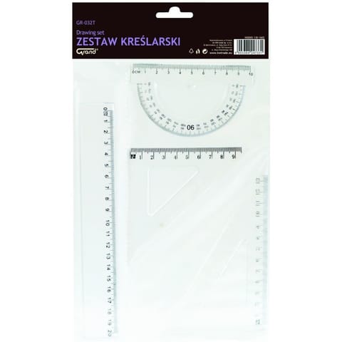 ⁨ZESTAW GEOMETRYCZNY GRAND GR-032T⁩ w sklepie Wasserman.eu