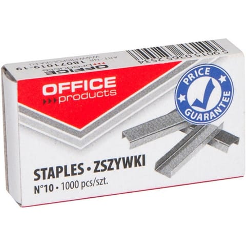 ⁨ZSZYWKI OFFICE PRODUCTS 10/5 1000 SZT, SREBRNY⁩ w sklepie Wasserman.eu