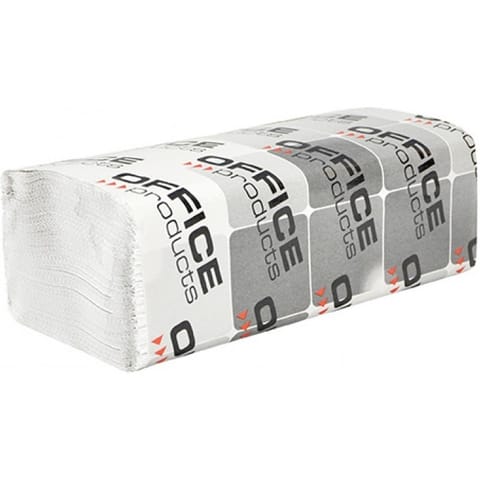 ⁨Ręczniki składane Office Products ZZ 1w makulatura białe (20x200)⁩ w sklepie Wasserman.eu