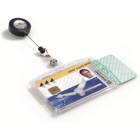 ⁨HOLDER NA 2 KARTY DURABLE AKRYLOWY + MECHANIZM ŚCI⁩ w sklepie Wasserman.eu