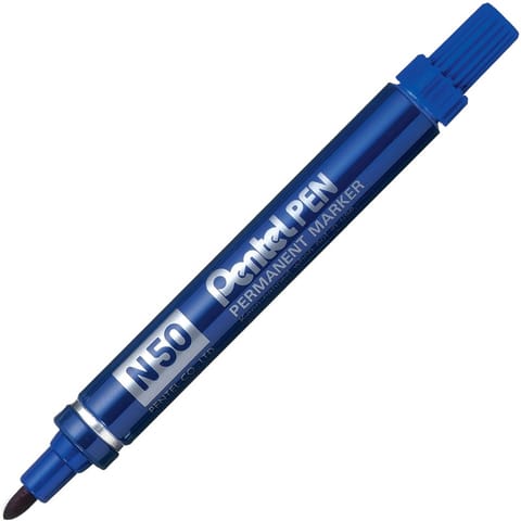 ⁨MARKER PERMANENTNY PENTEL N50 NIEBIESKI⁩ w sklepie Wasserman.eu