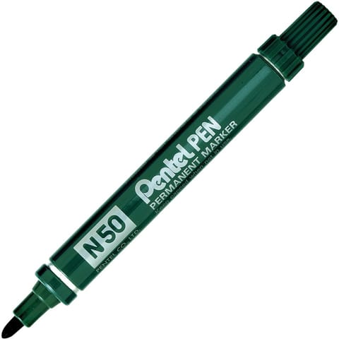 ⁨MARKER PERMANENTNY PENTEL N50, ZIELONY⁩ w sklepie Wasserman.eu