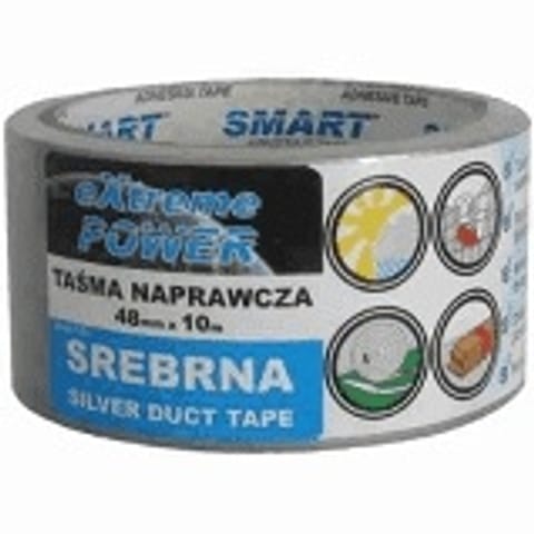 ⁨Taśma naprawcza 48 X 10 M srebrna (POWER TAPE)⁩ w sklepie Wasserman.eu