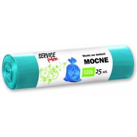 ⁨WORKI NA ŚMIECI 120 L LDPE MOCNE NIEBIESKIE (25)⁩ w sklepie Wasserman.eu