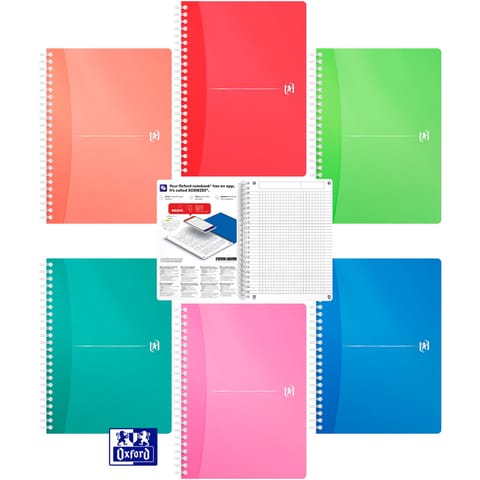 ⁨KOŁONOTATNIK OXFORD MY COLOURS A5/90K KRATKA⁩ w sklepie Wasserman.eu
