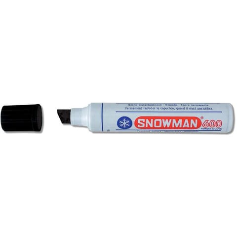 ⁨MARKER PERNAMENTNY SNOWMAN JUMBO 600 CZARNY⁩ w sklepie Wasserman.eu