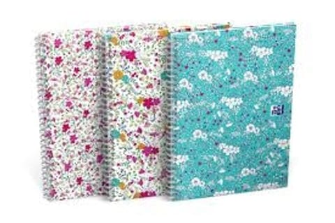 ⁨KOŁONOTATNIK OXFORD FLORAL A5/60K LINIA⁩ w sklepie Wasserman.eu