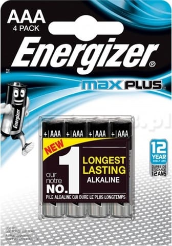 ⁨Baterie Energizer Max Plus AAA LR3 1.5V (4)⁩ w sklepie Wasserman.eu