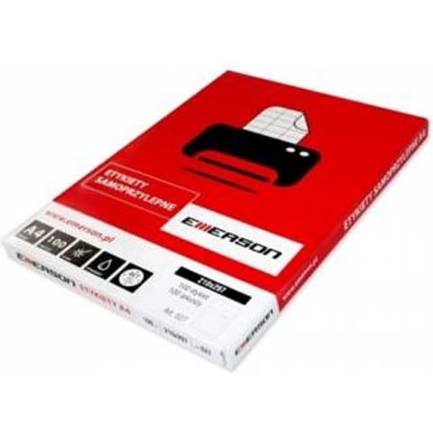 ⁨Etykiety Emerson A4 śr.40mm zielone (25)⁩ w sklepie Wasserman.eu