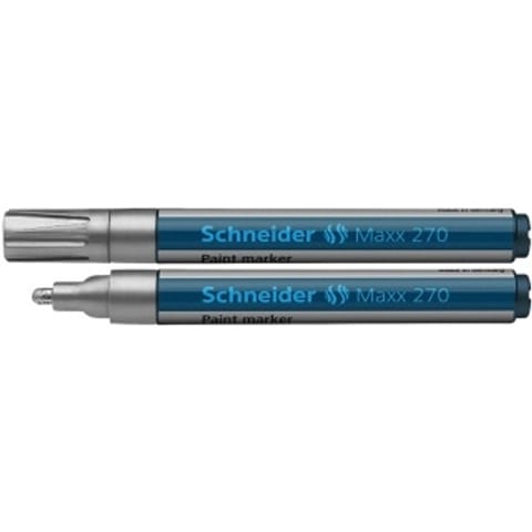 ⁨Marker olejowy Schneider Maxx 270 srebrny⁩ w sklepie Wasserman.eu