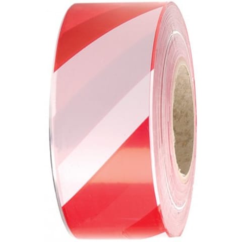 ⁨TAŚMA OSTRZEGAWCZA SMART 80mm/100m BIAŁO-CZERWONA⁩ w sklepie Wasserman.eu