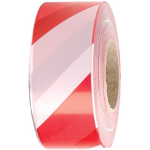 ⁨TAŚMA OSTRZEGAWCZA SMART 100mm/100m BIAŁO-CZERWONA⁩ w sklepie Wasserman.eu