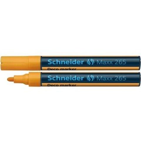 ⁨MARKER KREDOWY SCHNEIDER MAXX 265 DECO, POMARAŃCZOWY⁩ w sklepie Wasserman.eu