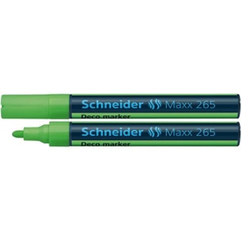 ⁨MARKER KREDOWY SCHNEIDER MAXX 265 DECO, ZIELONY⁩ w sklepie Wasserman.eu