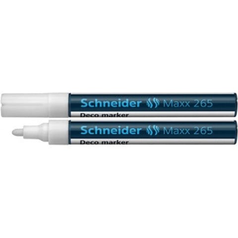 ⁨MARKER KREDOWY SCHNEIDER MAXX 265 DECO, BIAŁY⁩ w sklepie Wasserman.eu