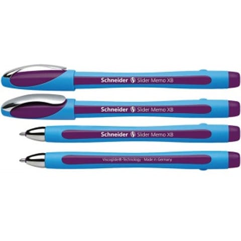 ⁨Długopis Schneider Slider Memo XB fioletowy⁩ w sklepie Wasserman.eu