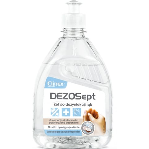 ⁨Żel do dezynfekcji rąk Clinex DezoSept 500ml⁩ w sklepie Wasserman.eu