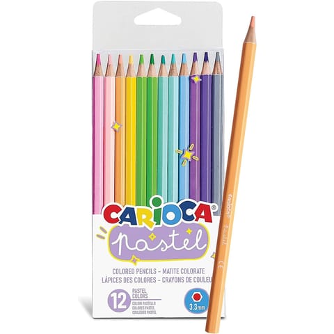 ⁨Kredki ołówkowe Carioca Pastel 12 kolorów⁩ w sklepie Wasserman.eu