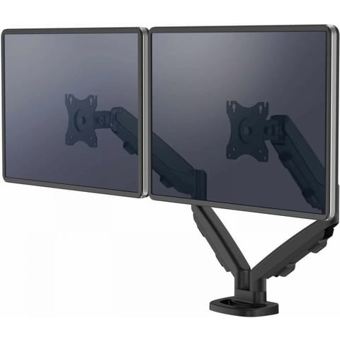 ⁨Ramię na 2 monitory Fellowes Eppa czarne⁩ w sklepie Wasserman.eu