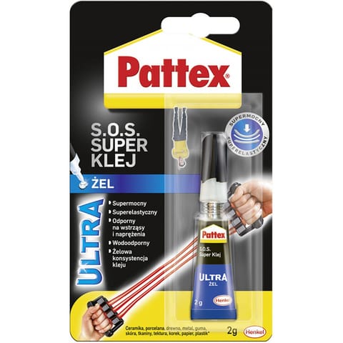 ⁨Klej w żelu Pattex Ultra S.O.S. 2g⁩ w sklepie Wasserman.eu