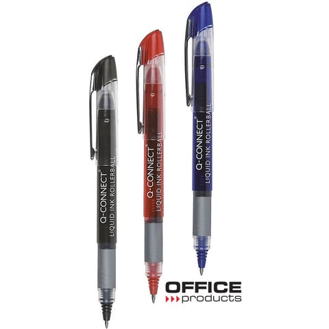 ⁨Cienkopis kulkowy Q-Connect 0.5mm czarny⁩ w sklepie Wasserman.eu