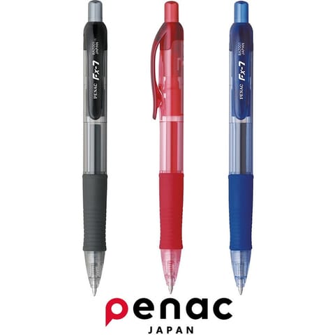 ⁨Długopis żelowy Penac FX-7 0.7mm czarny⁩ w sklepie Wasserman.eu