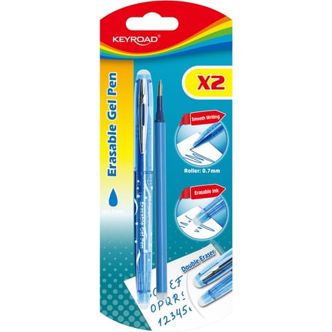 ⁨Długopis wymazywalny Keyroad 0.7mm niebieski⁩ w sklepie Wasserman.eu